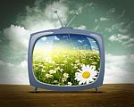 TV Ecologica Stock Photo