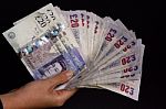 Twenty Pound Notes Stock Photo