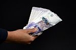 Twenty Pound Notes Stock Photo