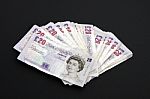 Twenty Pound Notes Stock Photo