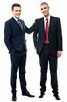 Two Business Partners Posing Together Stock Photo