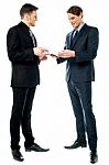 Two Businessmen Preparing A Deal Stock Photo