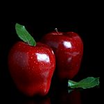 Two Red Apples Stock Photo