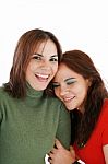 Two Women Laughing Stock Photo