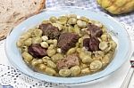 Typical Stew Of Fava Beans Stock Photo