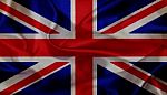 Uk Grunge Waving Flag Stock Photo