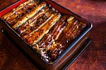 Unangi Grilled Eel Over Rice With Japanese Sauce Stock Photo