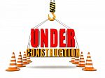 Under Construction 3d Illustration Stock Photo