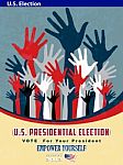 US  Presidential Election Poster Stock Photo