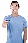 Use My Card For Emergency! Stock Photo