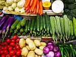 Vegetables At Market Stock Photo