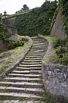 Very Old Stone Steps Stock Photo