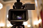 Video Camera Isolated Stock Photo