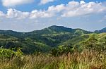 View From The Top Of Mountain Stock Photo