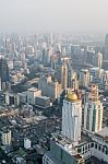 View Of Bangkok Cityscape, Bangkok The Capital City Of Thailand Stock Photo