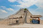 View Of Totumo Volcano, Mud Bath Activity Near Cartagena, Colomb Stock Photo