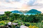 View Point Bay Koh Phi Phi Don In Andaman Sea, Phi Phi Islands K Stock Photo