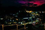 View Point Bay Koh Phi Phi Don On Sunset In Andaman Sea, Phi Phi Stock Photo