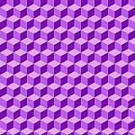 Violet Geometric Volume Seamless Pattern Background 001 Stock Photo