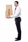 Waiting For Book This Parcels Stock Photo