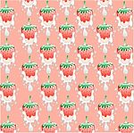 Wallpaper With Strawberry Stock Photo