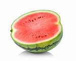 Water Melon Isolated On White Background Stock Photo