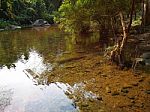 Waterfall Clean Water Background Stock Photo