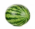 Watermelon Isolated On The White Background Stock Photo