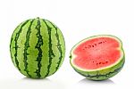 Watermelon Isolated On White Background Stock Photo