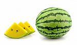 Watermelon Isolated On White Background Stock Photo