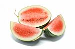 Watermelon White Background Stock Photo