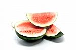 Watermelon White Background Stock Photo