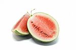 Watermelon White Background Stock Photo