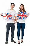 We Are Proud British Supporters Stock Photo