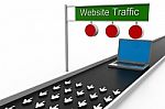 Website Traffic Stock Photo