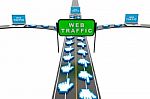 Website Traffic Stock Photo