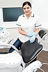 Welcome To Our Dental Clinic Stock Photo