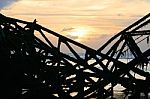 West Pier Ruins Stock Photo