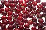 Wet Cherries Stock Photo