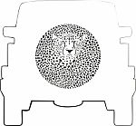 Wheel Cover - Cheetah Stock Photo