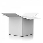 White Cardboard Box Stock Photo