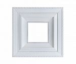 White Frame Of The Classical Style On White Background Stock Photo