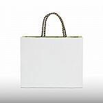 White Paper Bag Stock Photo