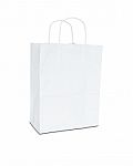 White Paper Bag Stock Photo