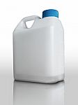 White Plastic Gallon Stock Photo