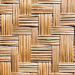 Wickerwork From  Stalks Of Rattan Made In Thailand Stock Photo