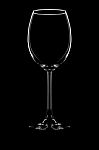 Wine Glass On Black Background Stock Photo