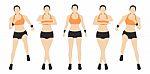 Woman Fitness Illustration Stock Photo