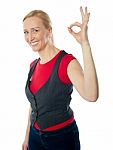 Woman Gesturing Excellent Stock Photo