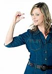 Woman Gesturing Small Stock Photo